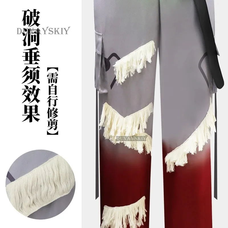 Till Blink Gone R7 Аниме Alien Stage Косплей Костюм Топ Брюки Опора Татуировки Колье Ожерелье Парик Идол Набор Мужчины Хэллоуин Индивидуальные