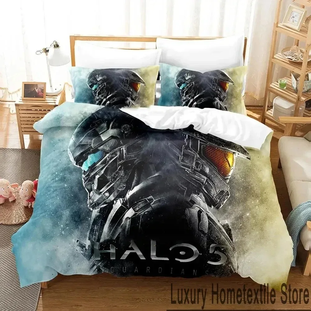 Game Halo 5 Guardians Bedding Set Boys Girls Twin Queen King Size Duvet Cover Pillowcase Bed boys Adult Home Textileextile