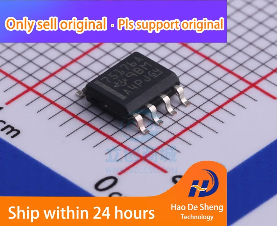 10PCS/LOT SN75176ADR SN75176AD SN75176 75176A SOP8 Transceiver IC New Original In Stock