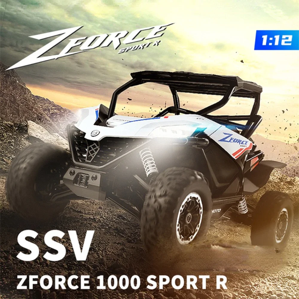 SG1205 1/12 RC samochód SSV 2.4G RTR 4WD wyścigi drogowe pojazd wspinaczkowy, zdalnie sterowany Buggy z lampkami LED zabawkowy Model dzieci