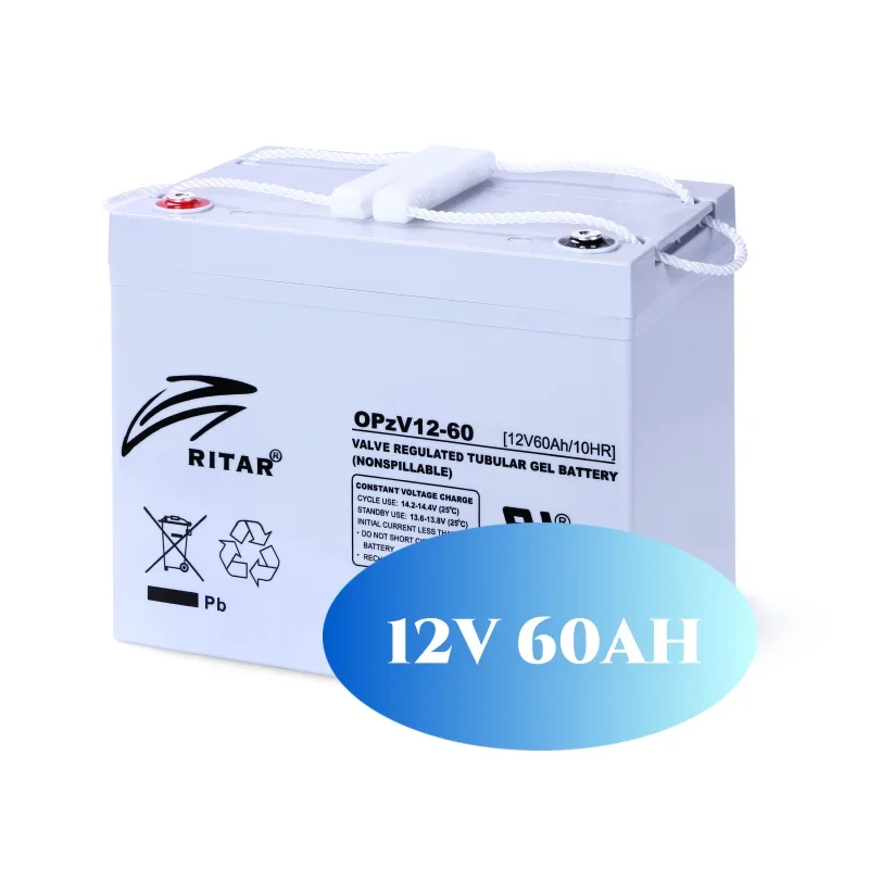 OPZV 2V 500ah 1000ah tubular gel battery for home storage solar energy system and telecom