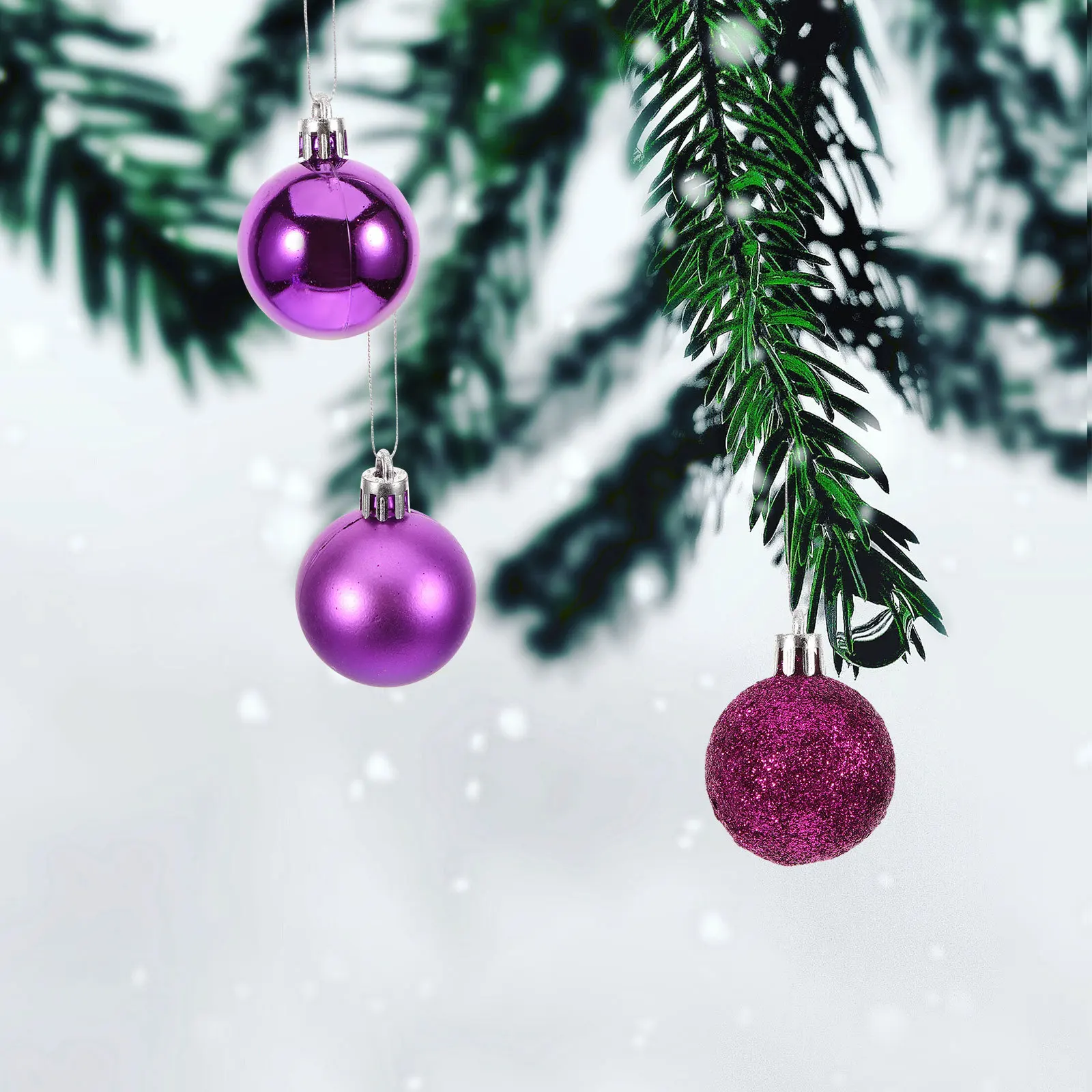 

24Pcs Christmas Ball Ornaments Set Shatterproof Hanging Balls for Christmas Tree Xmas Party Holiday Wedding Celebration Decor