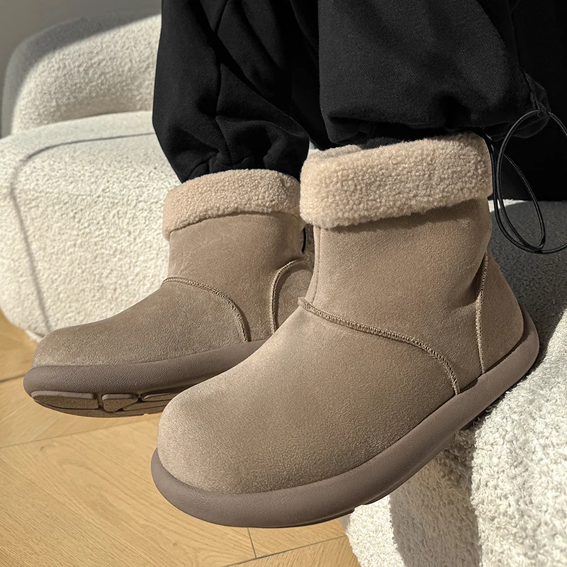 

Men's winter snow boots High quality and comfortable daily style Office or Business Outdoor Fashion Street Warm Shoes New