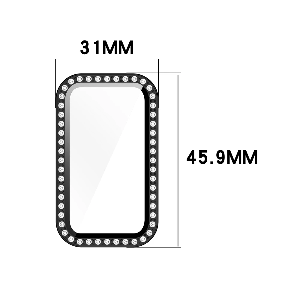 Protective Case For Honor band 11 11pro 10 hollowed out single row diamond hollow Cover
