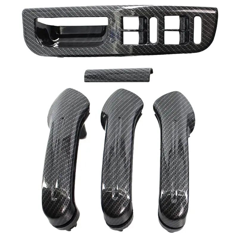 

Для VW Jetta Golf MK4 1998-2004: накладка на внутреннюю ручку двери и рамка переключателя из углеродного волокна (для лево- и праворульных автомобилей)