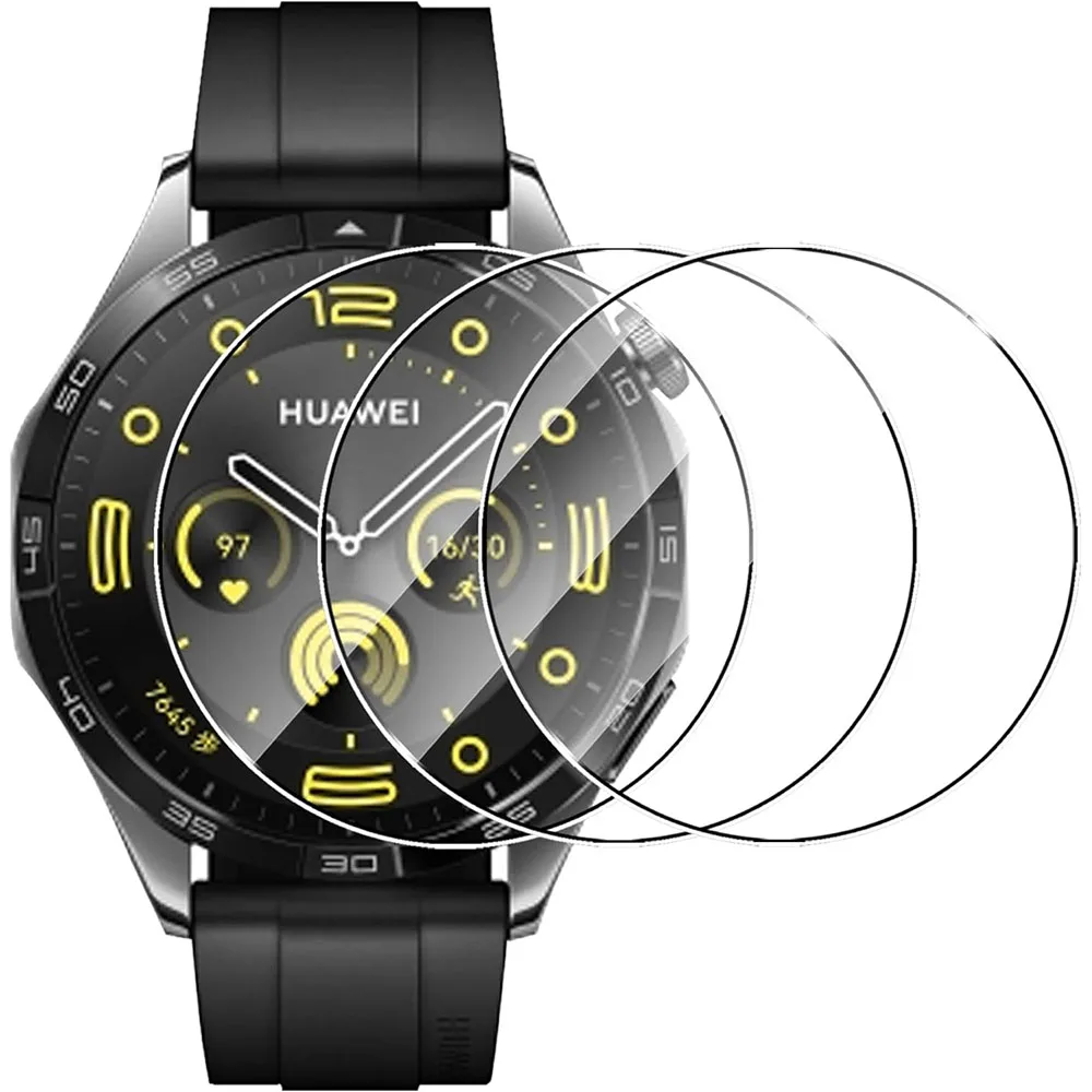 3PCS Screen Protector Tempered Glass For Huawei Watch GT 4 46mm 41mm Protective Film Anti-Scratch Clear HD 2.5D 9H Premium Films