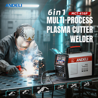 ANDELI MIG Welding Machine MIG Puls/HF TIG/HF TIG/Stick Multiprocess Inverter Semi-automatic Welding Machine Aluminum Welders
