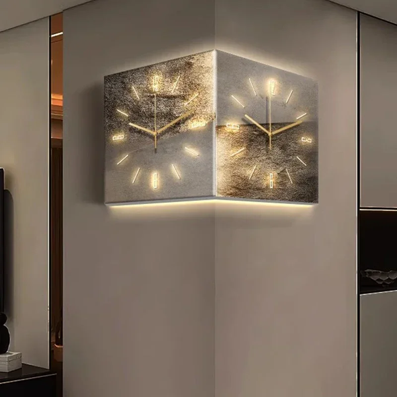 

Led Digital Wall Clocks Luxury Xenomorph Restaurant Nordic Minimalist Wall Watch Aesthetic Reloj De Pared Living Room Decoration