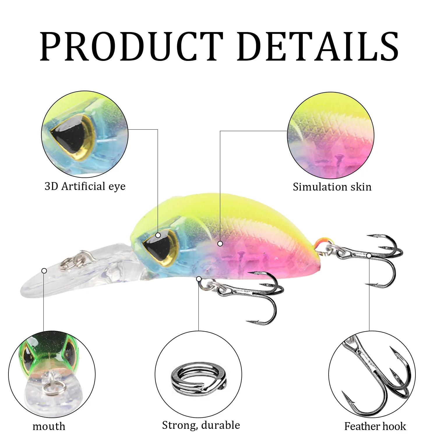 Japan Hot Model Floating Minnow Fishing Lures 5.5cm 4g Long tongue Jerkbait Bass Pike Carkbait Wobblers Professional Hard Bait