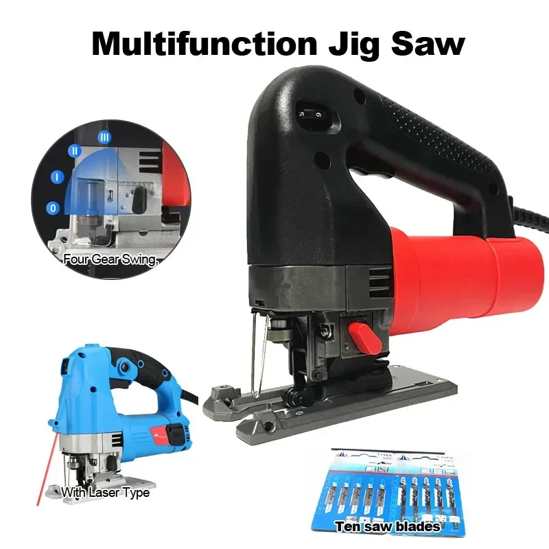 Multifunction Jig Turning Saw 6 Variable Speed Electric Adjustable Angle Cutting Metal Wood Machinery Aluminum Power Tools