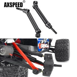 AXSPEED 2szt Stalowy przedni tylny przegub wału napędowego skrzyni biegów do E-Revo Summit VXL Slash 4WD 1/16 RC Car Upgrade Parts