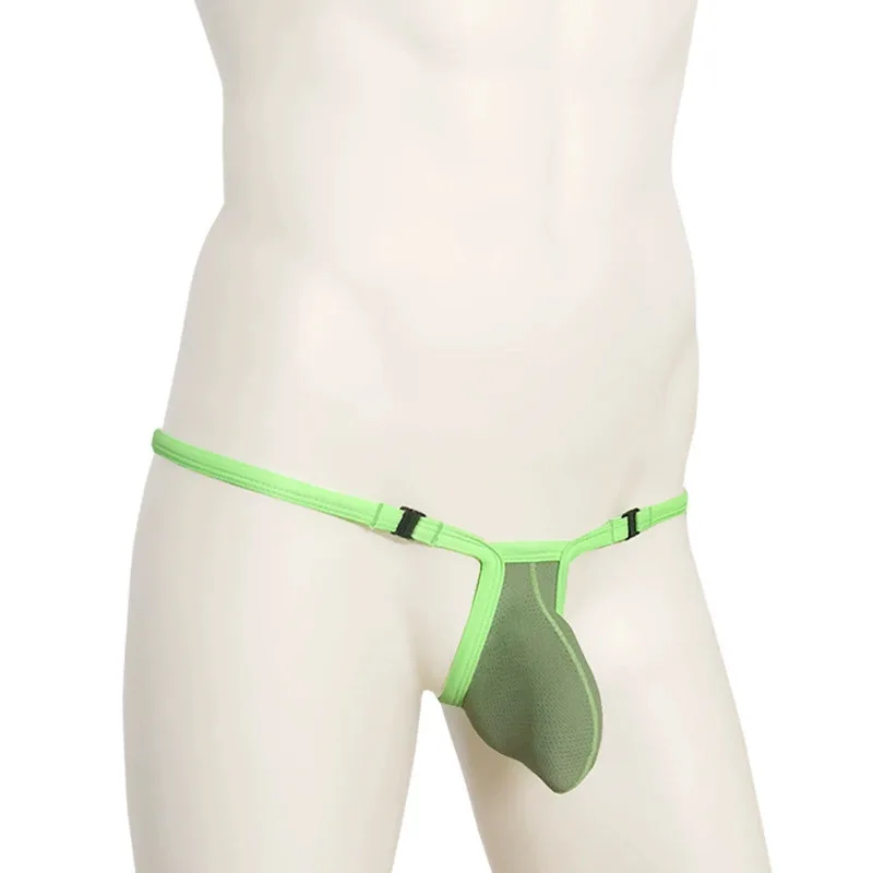 

Mens Bulge Pouch G String Hot Thong T Back Ultra Sexy Mini Gay Underwear Erotic Male Lingerie micro Nylon