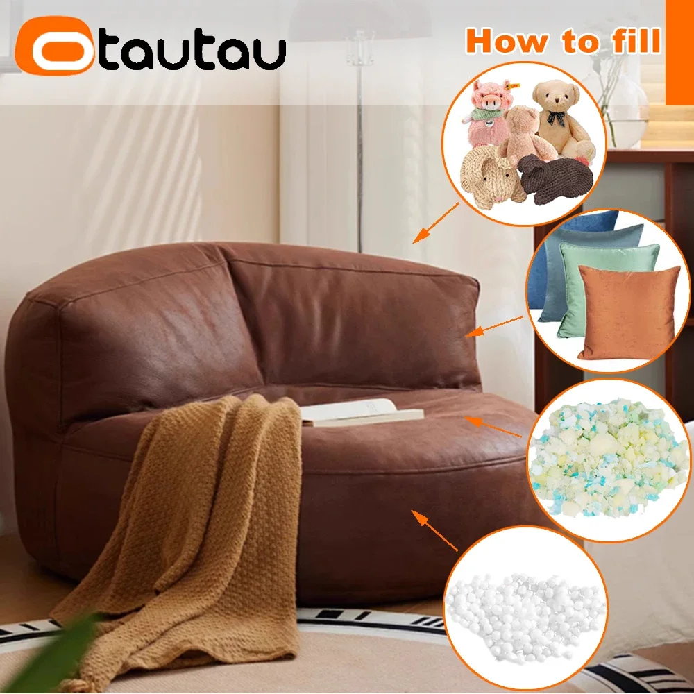 OTAUTAU Faux Leather Bean Bag Cover SF004【No Filler Inside! You Need To Buy Filler By Yourself !】 view 4