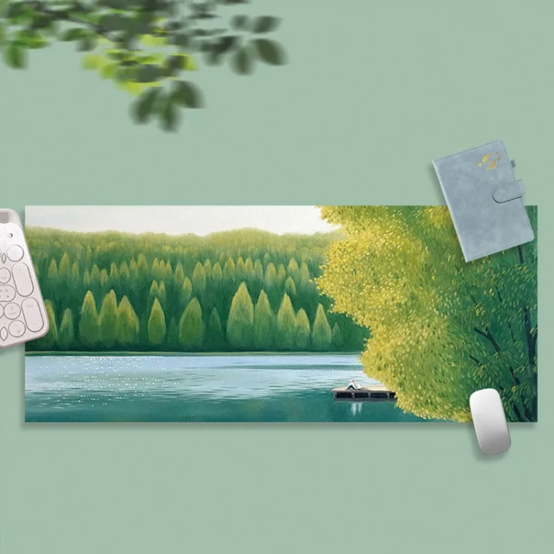 

Healing department mouse pad oversized animation cartoon ins wind keyboard office student animation landscape computer desk mat