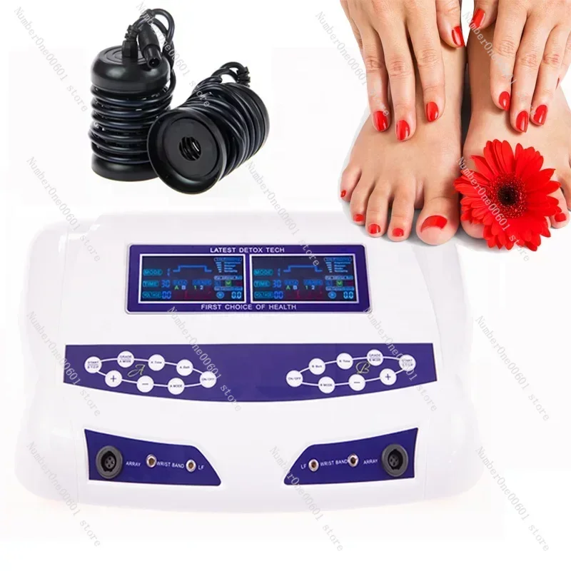 HK-805D LCD Professional Dual Ion Detox Ionic Foot Bath Spa Clean Machine