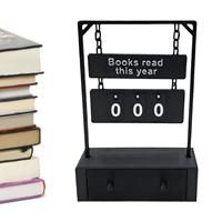 Books Read This Year Counter Goal Tracking Display Desk Sign Motivational Tool for Kids Adults Reading Challenge Christmas Gifts