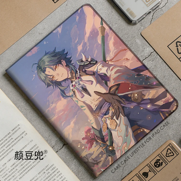 حافظة XIAO Anime Genshin Impact لجهاز iPad 10.2 8th Air 4 5 Mini 5 6 حافظة فاخرة من السيليكون لجهاز iPad Air 4 iPad Pro11 بوصة 12.9 2022