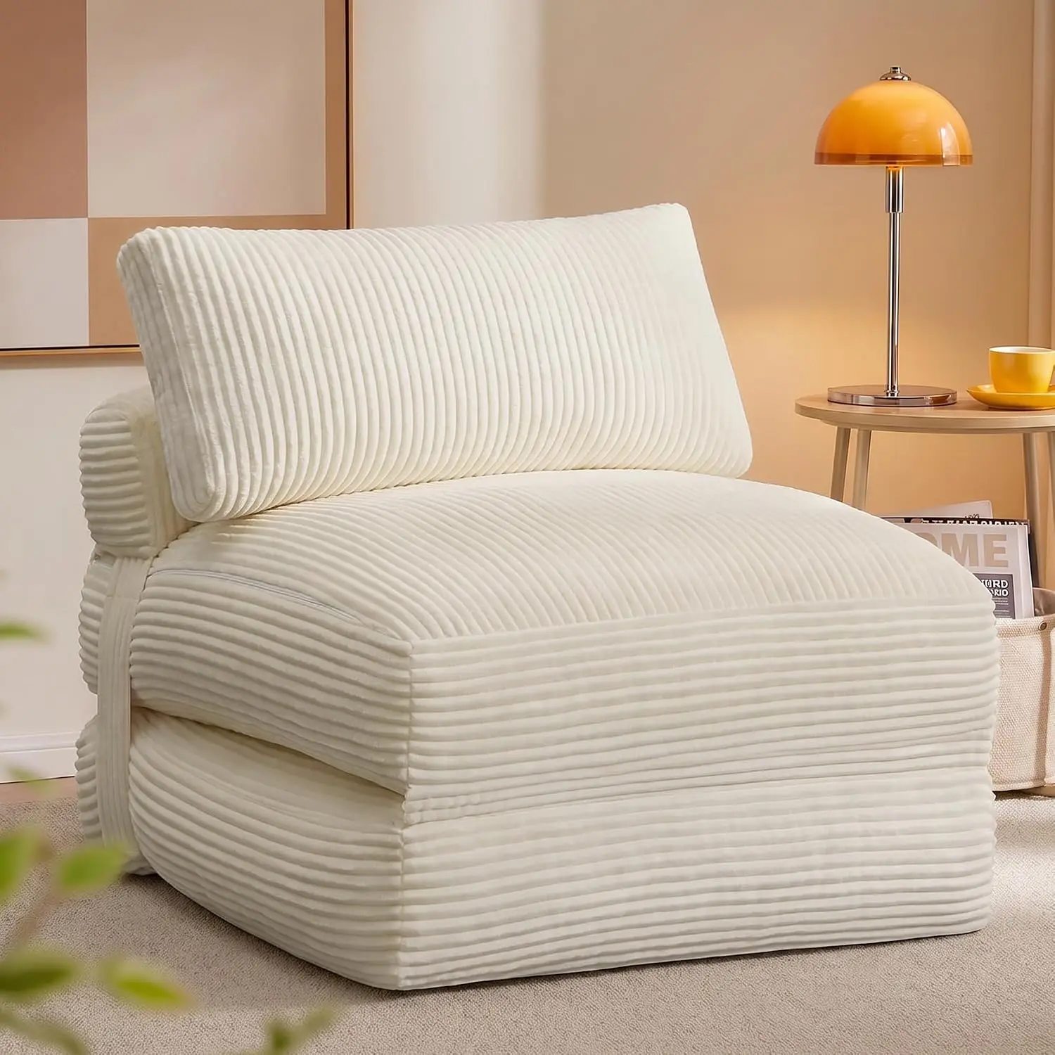Convertible Sleeper Chair, Foldable Sofa Bed, Chair Bed with Pillow