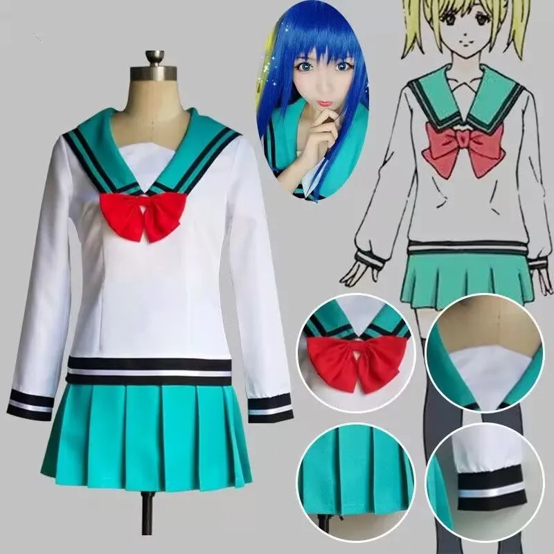 Anime The Disastrous Life of Saiki K Kusuo Kokomi Cosplay-Kostüm für Erwachsene Frauen, exquisiter Schuluniform-Anzug für Weihnachten