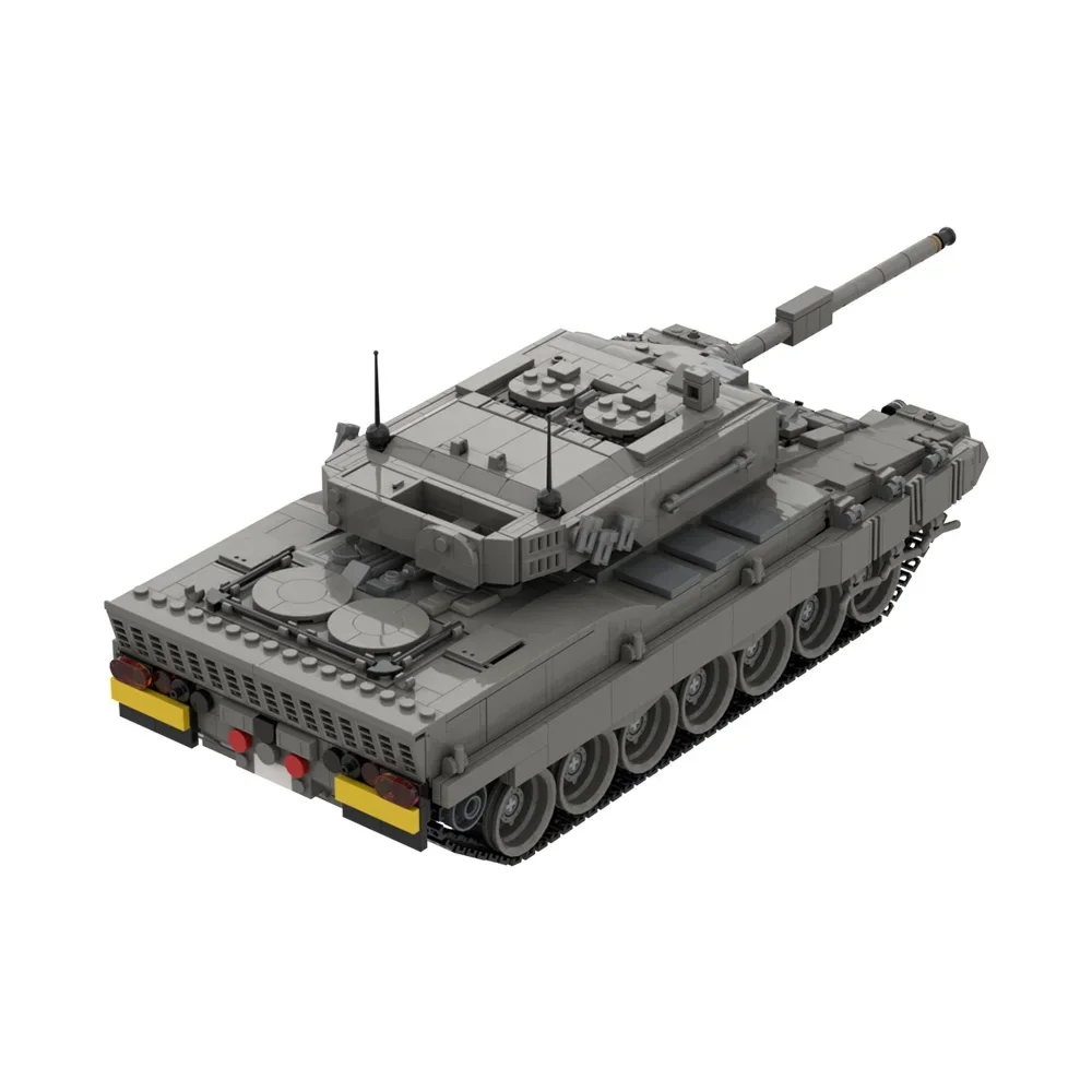 MOC Leopards 2 Tanks Building Blocks Military Model T-55A Medium Tank Bricks Panzerkampfwagen VI Tiger 1 Assembled Toy Kid Gift