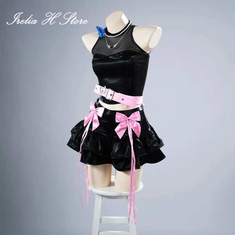 이렐리아 H 애니메이션 발로란트 클로브 코스프레 의상 클로브 밴드 드레스 여성 할로윈 의상