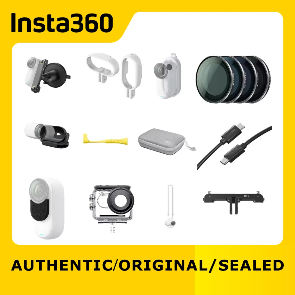 Insta360 GO 3 GO 3S Accessories-Pet Harness Mount|Carry Case|Lens Guard|ND Filter Set|Quick Reader|Mic wind Muff|Dive Case