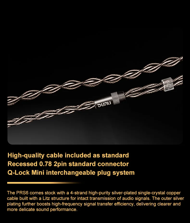 DUNU PRS6 4.4mm balanced plug
