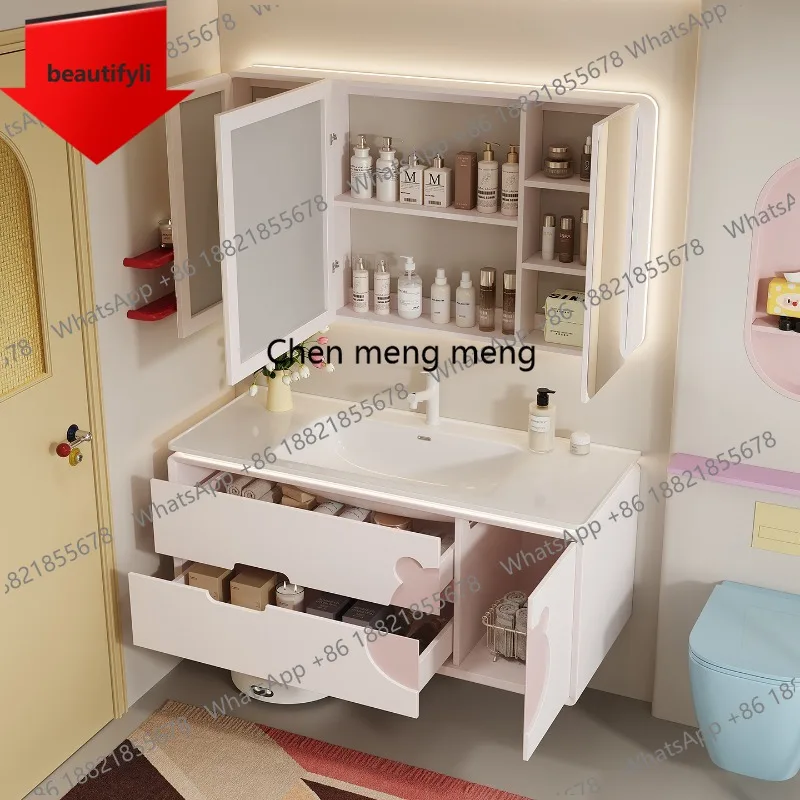 

A46 Gadgets Decorations Bathroom Cabinet Skincare Sink Corner Accessories Bathroom Cabinet Vanity Organizer Gabinete Home Furnit