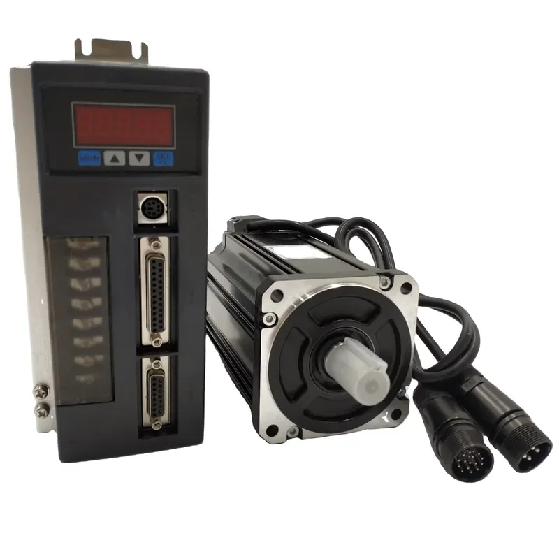 400W 1.27Nm AC Servo Motor 60ST-M01330 with AASD15A 220V Driver RS485 RS232 CNC Servo Motor Kit
