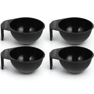 

4Pcs Hair Color Plastic Bowl Compact Design Easy to Store and Clean for Professional Use Plastic Hair Color Bowl