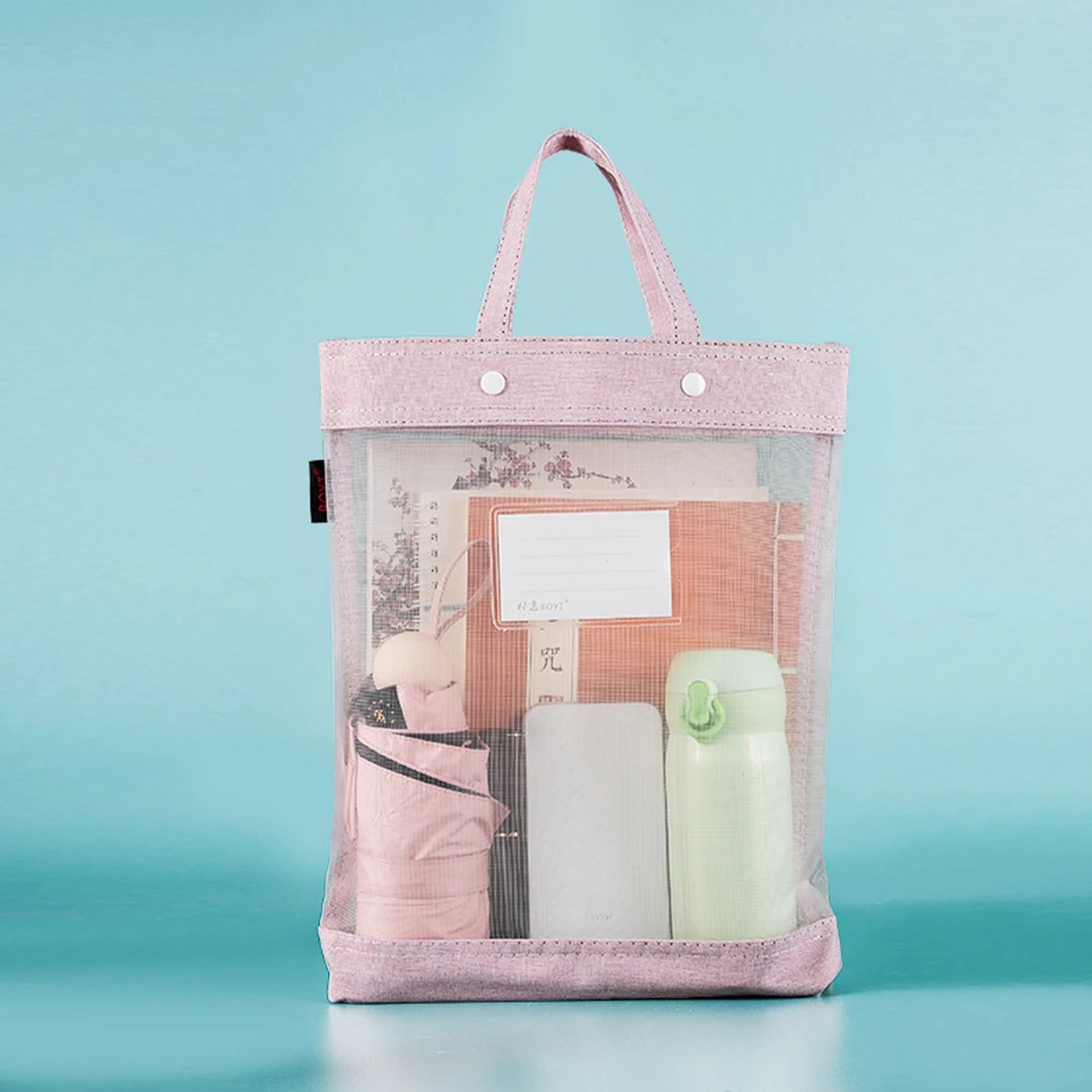 

2Pcs Document Folder Snap Button Portable File Bags Handheld Document Organizer File Holders for Office Students