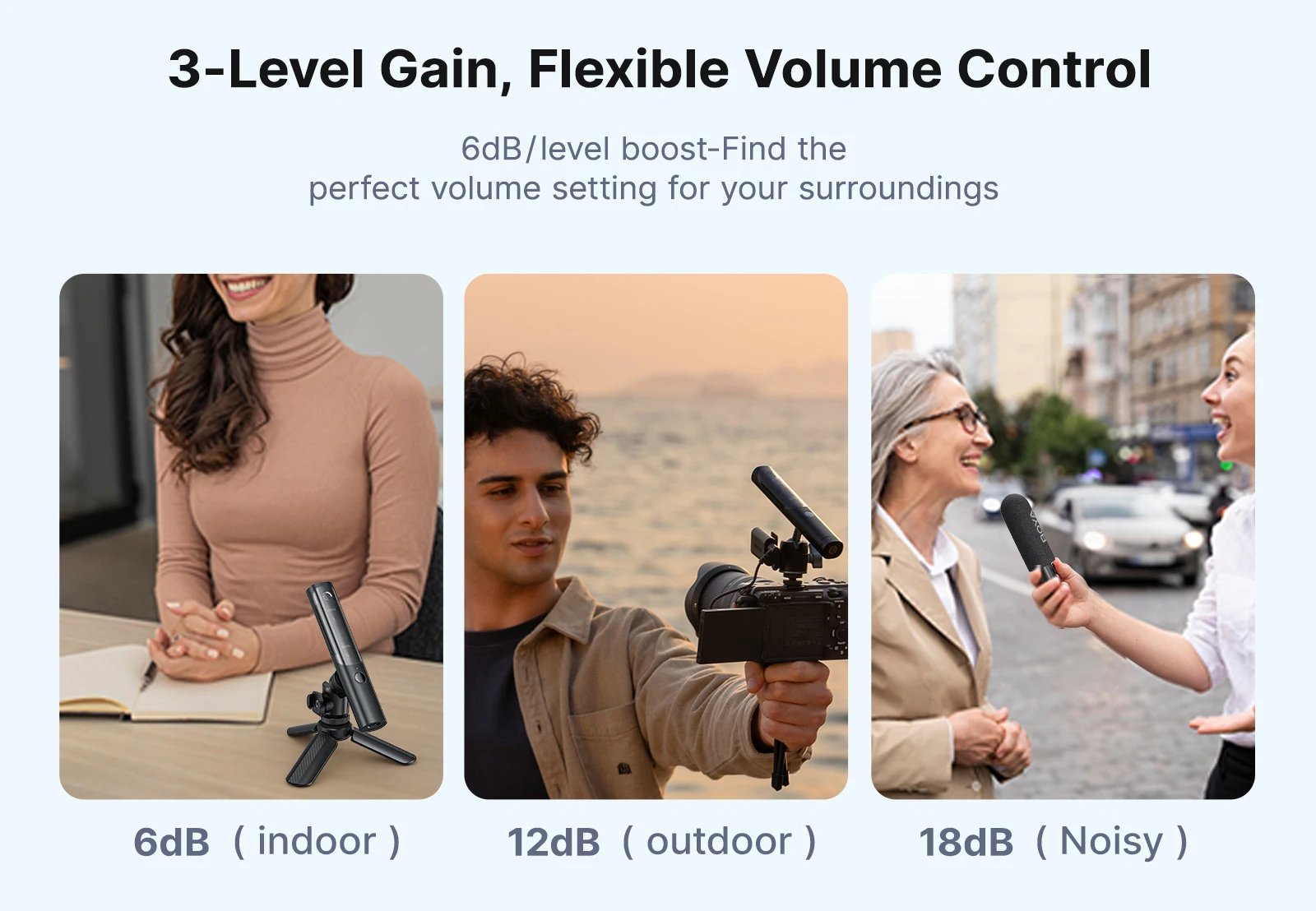 BOYA Magic Kabelloses Lavaliermikrofon 4-in-1-Mikrofon für iPhone, Android, USB-C-Telefon, Kamera für Interviews und Live-Streaming – Detail 11