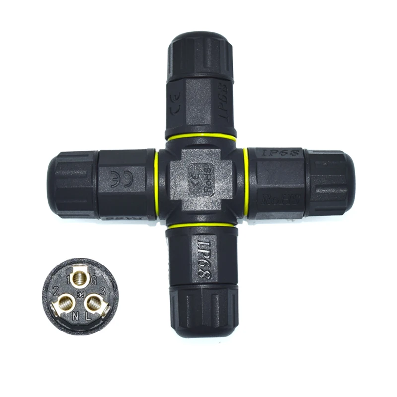 IP68 M20 2/3/4/5-pins schroefterminal waterdichte elektrische connector - maritieme apparatuur en bedrading van de aansluitdoos voor buiten