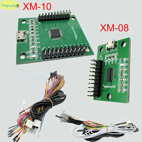 XINMOTEK XM-10/08 PS3 /PC /Raspberry Pi /Android Micro USB-kort Arkadspel med nollfördröjning, joystick och knapp med kabel 6 best sales myntdrivna - №2