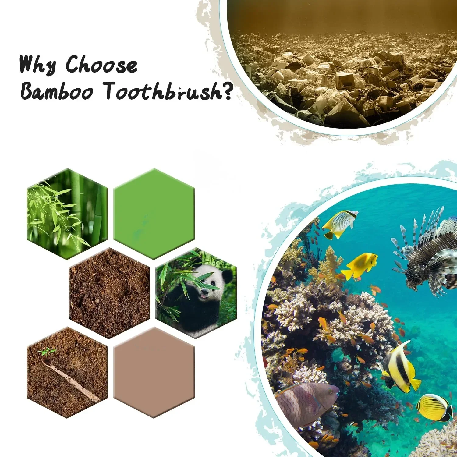 10 فرش أسنان من الخيزران، شعيرات ناعمة للبالغين، فرشاة أسنان خشبية طبيعية صديقة للبيئة، فرشاة أسنان للسفر من الخيزران العضوي