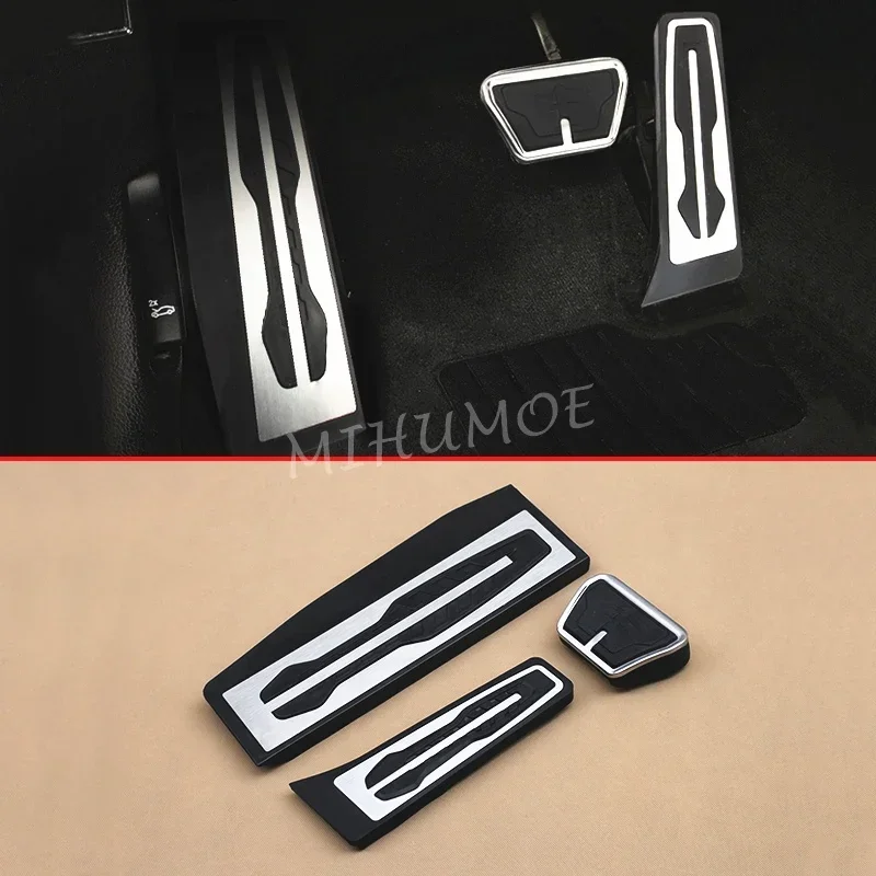 3Pcs Car Gas Brake Foot Rest Pedal Pads For BMW 118i 120i 220i 230i 320i 330i 430i 2014 2015 2016 2017 2018 Non-DRILL Non-SLIP