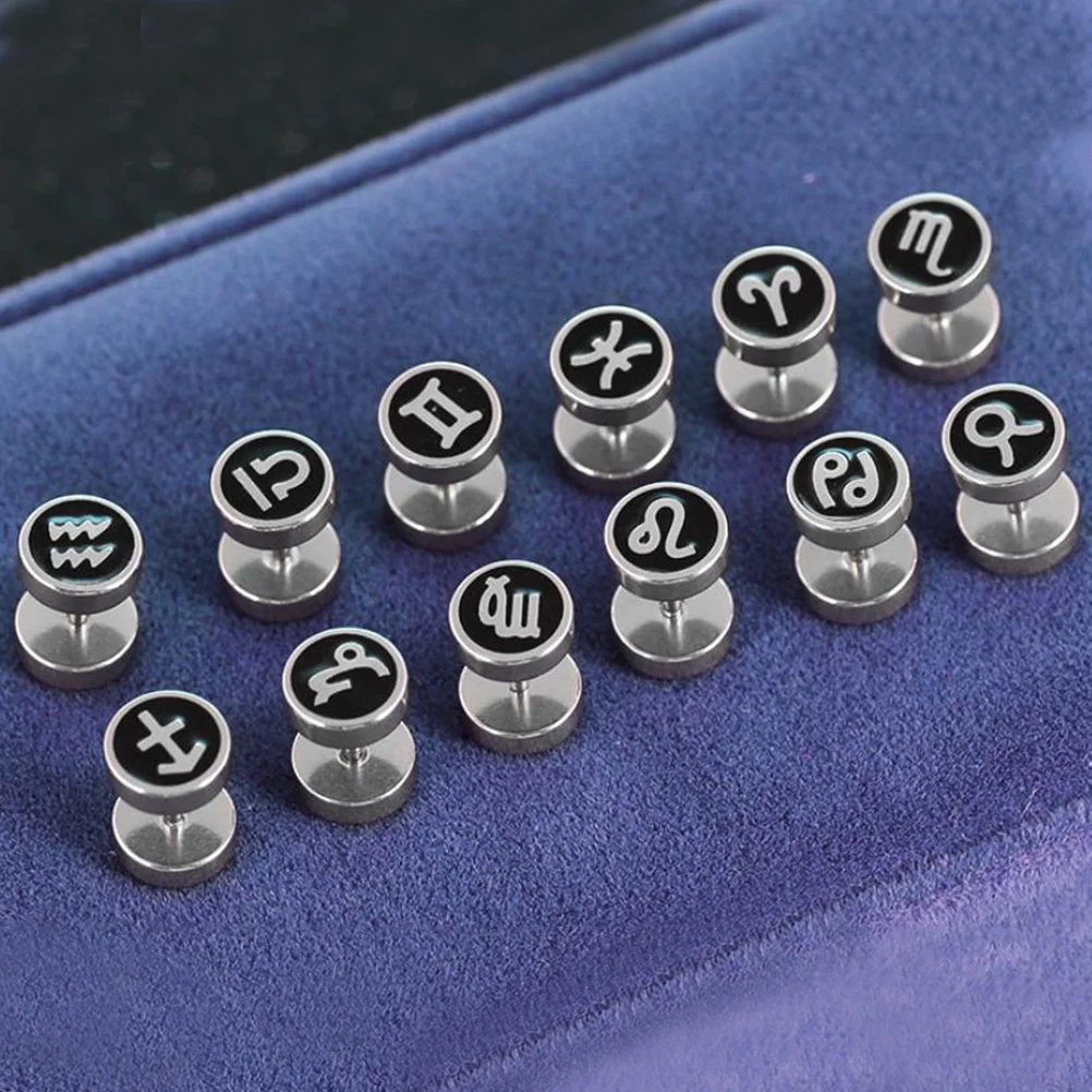 

Ear Stud for Men Screw Earrings Stainless Steel Safety Back Earings Korean Fashion