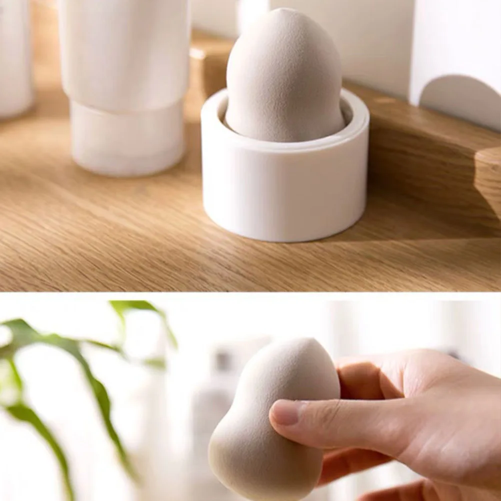 

Beauty Stand Sponge Rack Storage Makeup Holder Drying White Powder Puff