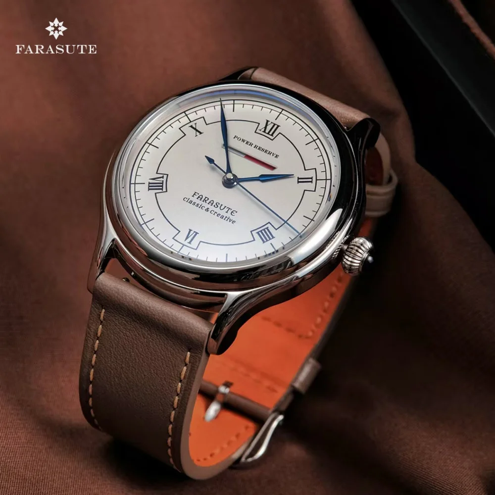 

FARASUTE Top Brand Manual Mechanical Wristwatch For Men Seagull Movement Power Reserve 80 hours Casual Male Watch Reloj Hombre
