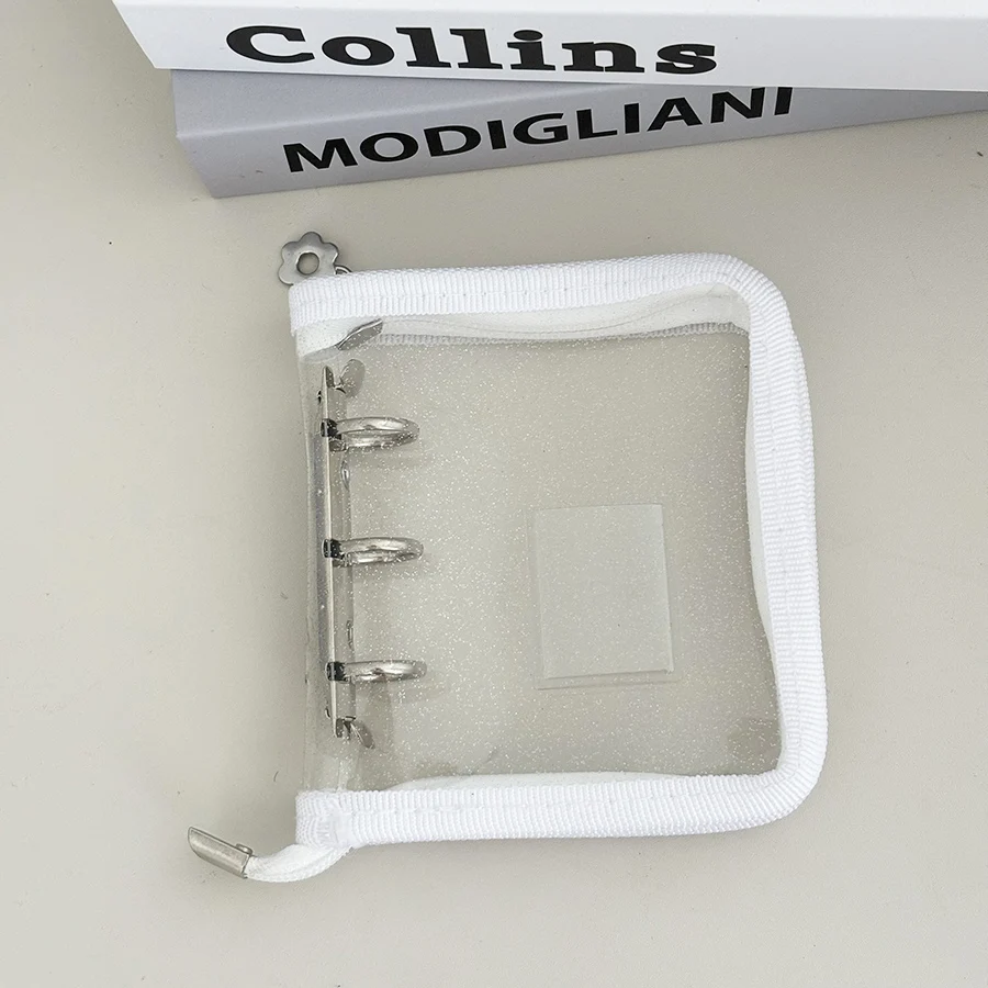 Sharkbang Neuankömmling 3 Löcher Mini-Reißverschluss-Sammelbuch, 20 Nachfüllhüllen, DIY-Foto-Organizer-Buch, Makronen-Binder-Abdeckung – Detail 11
