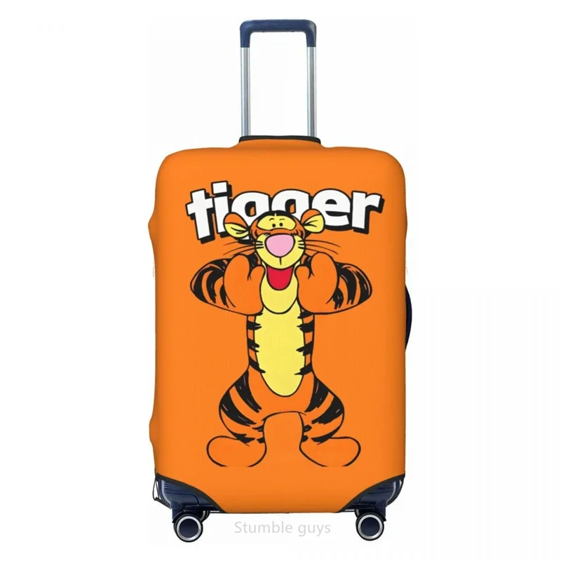 

Защитный от царапин моющийся чехол для багажа с принтом Tiggers, высокая эластичность, подходит для чемоданов 18-32 дюймов, пылезащитный, для путешествий на открытом воздухе