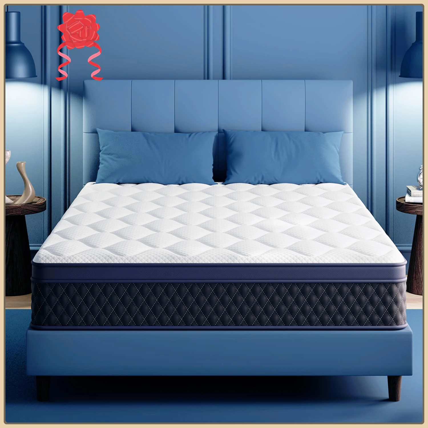 High-Quality 10 Inch Breathable Memory Foam Twin Mattress with Pocketed Springs - Fiberglass Free & Motion Isolating Design