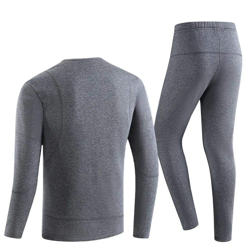 Winter Electric Heated Underwear 30 Heating Zones Thermal Underwear USB Electric Heating Fleece Thermal Jacket For Outdoor Ski