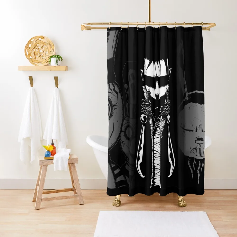 

JTHM with background Shower Curtain Anime Shower Shower Set For Bathroom For Bathroom Set Curtain