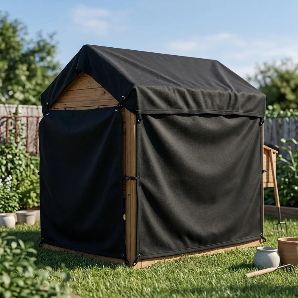 Outdoor Poultry Cover Waterproof Sunproof Dustproof for Chicken Enclosures Oxford Cloth Material 145x110cm and 220x145cm