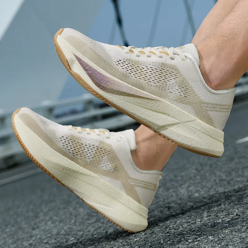 

Men's Shoes Breathable All-match Mesh Shoes Sports Carbon plateShoes Women All-match Wear-resistant Running Shoes for Men