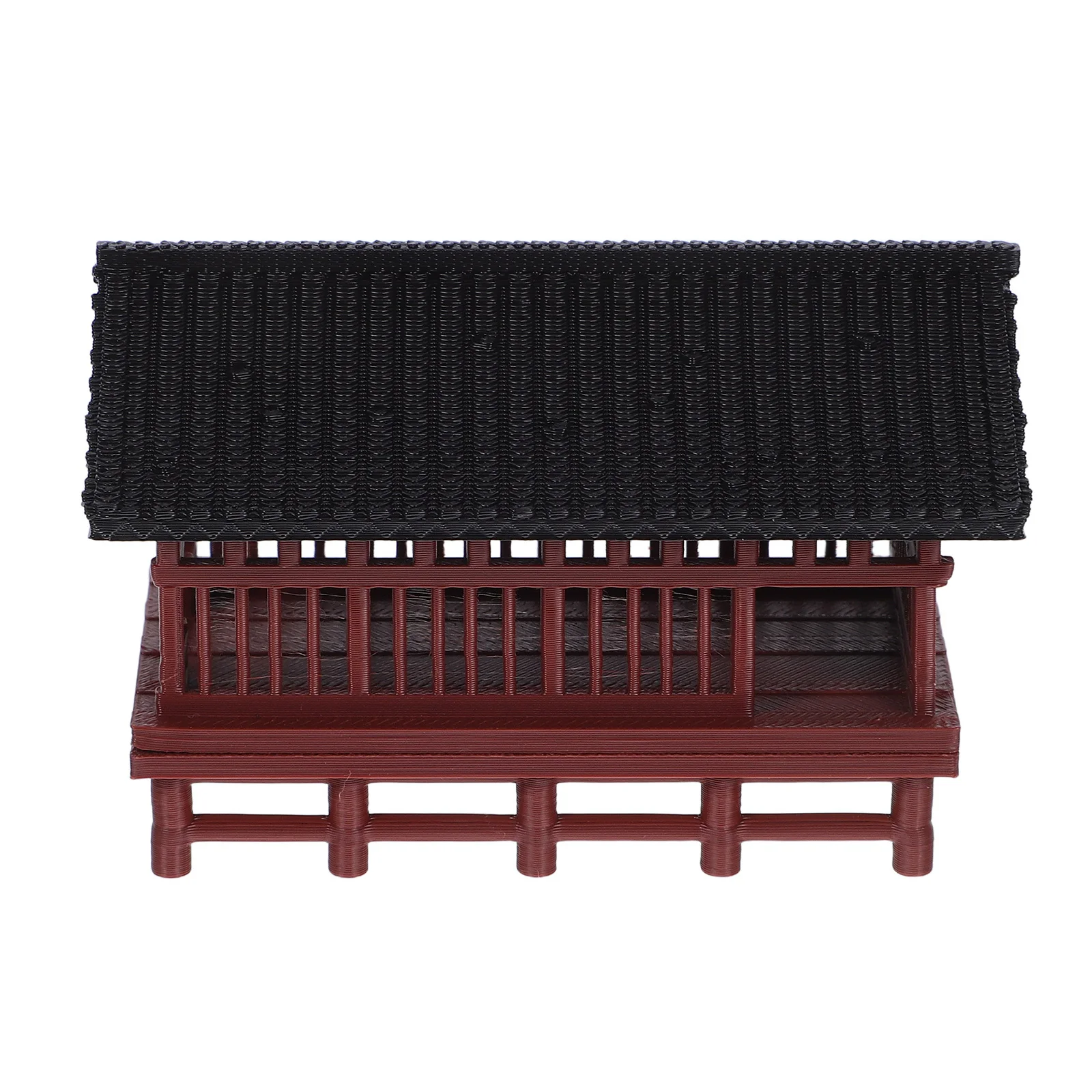 

Miniature Chinese Pavilion Ornament 2.9x2.0x1.9 Ancient Style Bonsai Accessory Desktop Decor Micro Landscape Decoration Aquarium