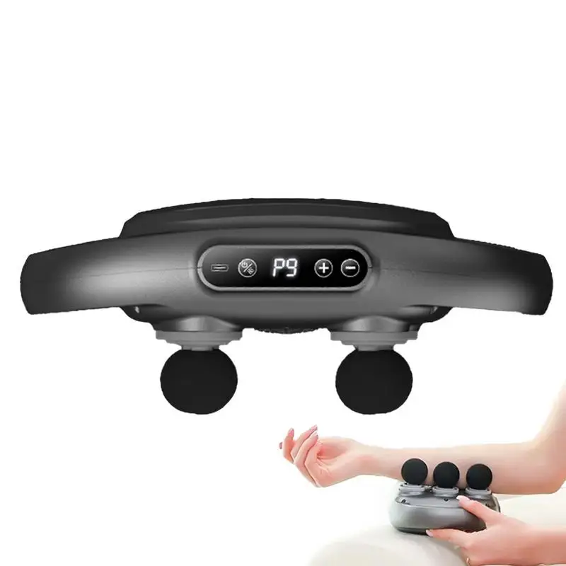 

Portable Handheld Massager 6-Heads Percussion Muscle Massager Deep Tissue Back Massage For Athletes Professional Muscle Massager