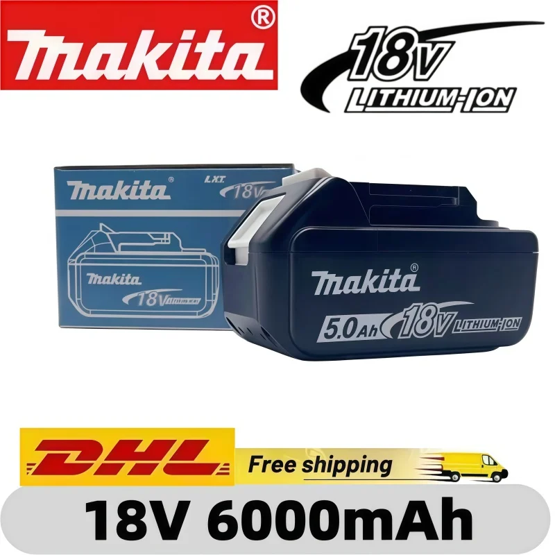 

100% Оригинальный аккумулятор Makita 18V, аккумулятор для инструментов Makita 18V, совместим с моделями BL1860B, BL1850B, BL1840, BL1830, BL1815. ◕