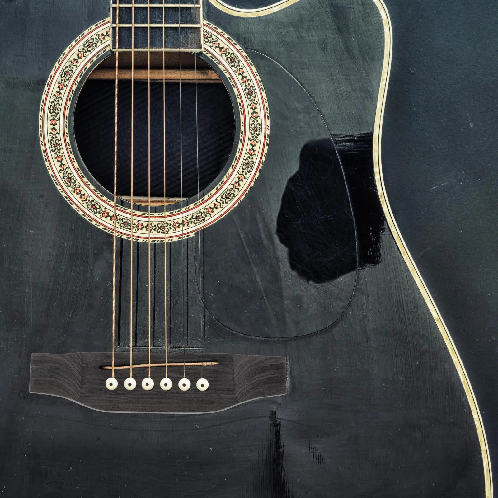 

Replacement Parts Acoustic Guitar Bridge Black Color Acoustic Guitar Accessories String Instrument Components